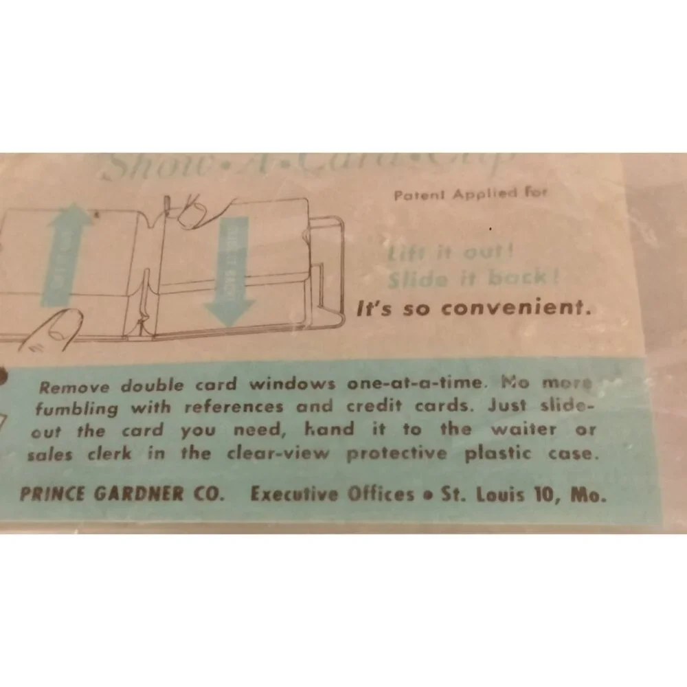 Prince Gardner Show A Card Clip Exclusive Wallet Insert Clear Protective Case